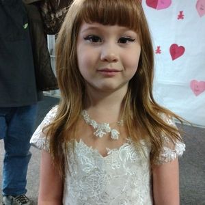 Size 5 white flower girl dress